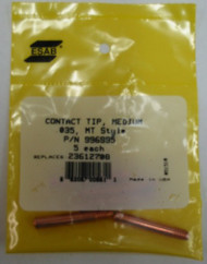 ESAB 996995 CONTACT TIP .035 replaces 23612708 - QTY 5