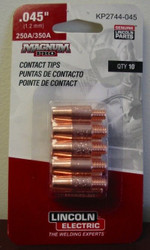 Lincoln Electric Magnum Pro Contact Tips .045" 250A/350A - qty10 - KP2744-045