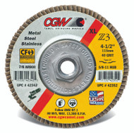 CGW Camel Grinding Wheels - Flap Disc Z3 XL 4-1/2" x 5/8"-11  T27 - Qty10  42352