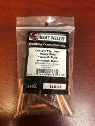 Tweco Style 14H45 HD .045 Contact Tips by Best Welds  QTY/25