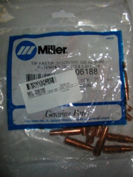 Miller 206187B Tip Fastip .312 OD .040 And .035Al Wires 100 pack 