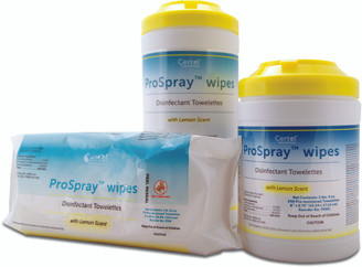  ProSpray Wipes 6 x 6-3/4"-240 cannister. Used in our chair side units 