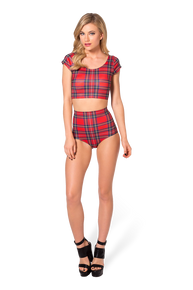 Tartan Red Nana Suit Bottom