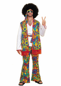 Hippie Man Adult Costume Plus