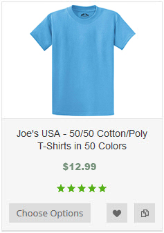 Big and Tall Joe's USA Custom Graphic Heavyweight Cotton T-Shirts in Regular 