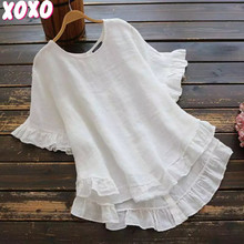 WHITE FRILL TOP