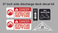 1986 37 inch side discharge deck decal kit