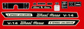 CUSTOM V-14 DECALS