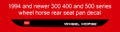 1994 300 400 500 seat pan decal
