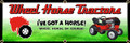 LARGE 2 FT X 6 FT WHEEL HORSE TRACTOR BANNER