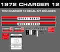1972 CHARGER 10 DECAL SET