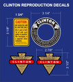 CLINTON ENGINE DECALS