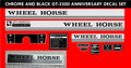CHROME & BLACK GT2500 ANNIVERSARY SPECIAL DECAL SET