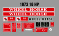 1973 16 HP AUTOMATIC DECAL KIT