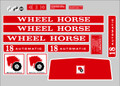 1973 WHEEL HORSE 18 HORSE AUTOMATIC DECAL SET