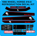 1990 416-8 WHEEL HORSE DECAL SET
