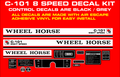 C-101 8 SPEED REPRODUCTION DECAL KIT