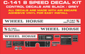  C-141 8 SPEED REPRODUCTION DECAL KIT