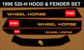 1996 520-h hood and fender set