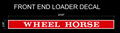 Wheel Horse Decal used on loader crossbars