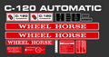 WHEEL HORSE C-120 AUTOMATIC DECAL KIT