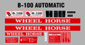 WHEEL HORSE B-100 AUTOMATIC DECAL KIT
