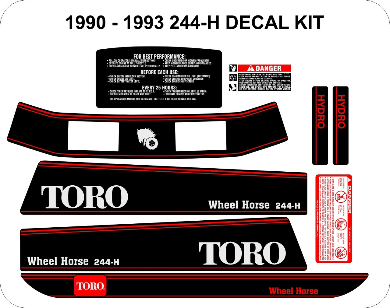 お中元 お歳暮 お年賀 夏 冬 年末年始のご挨拶 ギフト 通販な DECAL 244-H 1991 OR 1990 HORSE WHEEL SET Horse Your Redo - その他