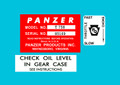  PANZER DECAL SET WITH ID TAG DECAL  
