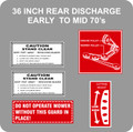 MID SEVENTIES 36 INCH REAR DISCHARGE DECK KIT