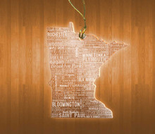 Minnesota Acrylic State Ornament
