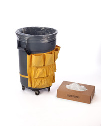 38" x 60" 2 Mil Trash Can Liner Clear