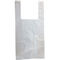 11.5" x 21.5" T-Shirt Bag, White w/Warning Print