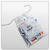 6" x 10" 1.5 Mil Polypro Pull-Tite Drawstring Bag w/Wht Block