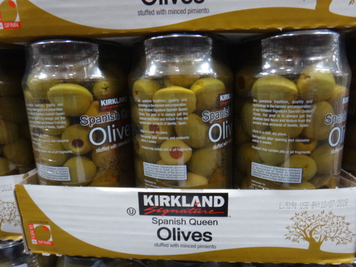 Kirkland Signature Spanish Queen Olive 2 x 595G (Drained Weight) | Fairdinks
