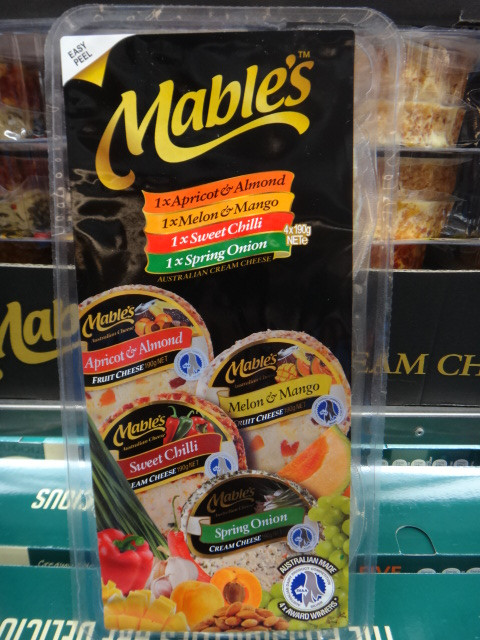 Mables Cream Cheese Variety Pack 4 x 190G | Fairdinks