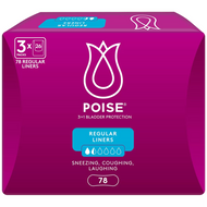 Poise Regular Liners 78 Count | Fairdinks