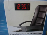 Acurite 18" LED Clock with Indoor Temperature | Fairdinks
