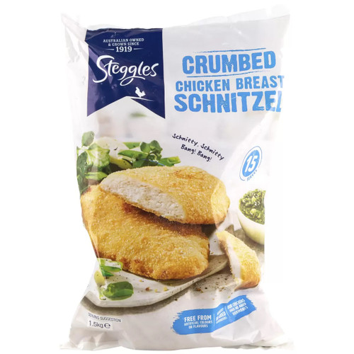 Steggles Chicken Premium Breast Schnitzel 1.5KG | Fairdinks