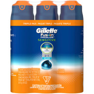 Gillette Fusion Proglide Sensitive Shave Gel 3 x 170g  | Fairdinks