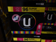 U by Kotex Ultrathins Super Pads With Wings 96 Count | Fairdinks