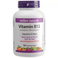 Webber Naturals B12 Mecobalamin 1000MCG 100 count | Fairdinks