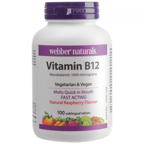 Webber Naturals B12 Mecobalamin 1000MCG 100 count | Fairdinks