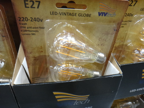 Vivtech 4 Filament LED Bulb 3 Pack | Fairdinks