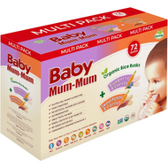 Baby Mum-Mum Organic Rice Rusks Mixed 4 x 36g | Fairdinks