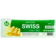 Ki Natural Swiss Cheese Slices 1KG Germany | Fairdinks