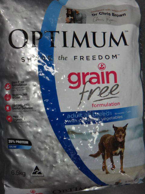 optimum grain free dog food