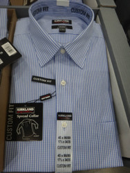Kirkland Signature Mens Non-Iron Dress Shirt Custom Fit US Sizes: 15:18 | Fairdinks