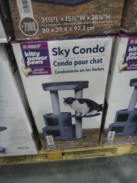 Kitty Power Paws Sky Condo Cat Tree | Fairdinks