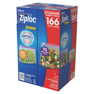 Ziploc Storage Slider Pack 166CT 2x35CT GAL + 2x48CT Quart | Fairdinks