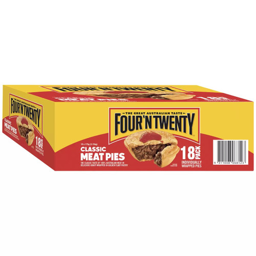 Four'N Twenty Classic Meat Pies 18 Pack 3.15KG | Fairdinks